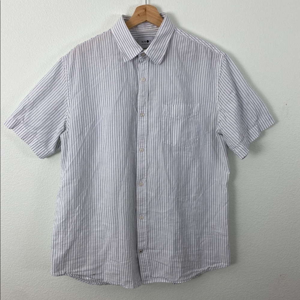 NN07 Short sleeve cotton linen shirt. Size L